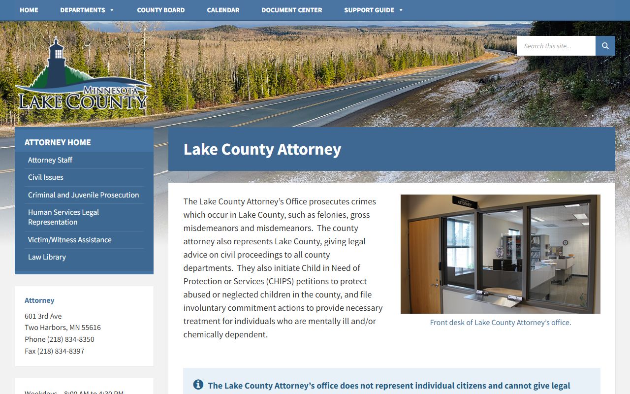 Lake County arrest records and court charges county attorney page