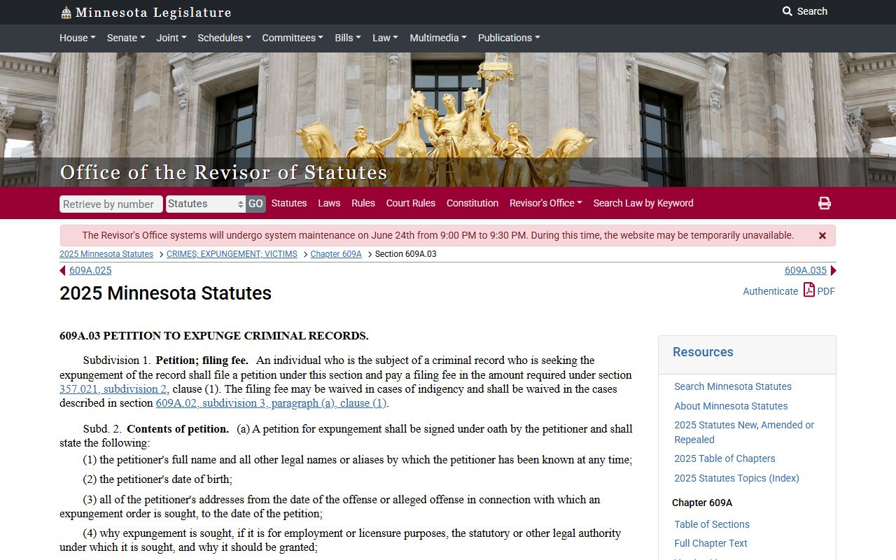 Lake County criminal court records petition to expunge statute