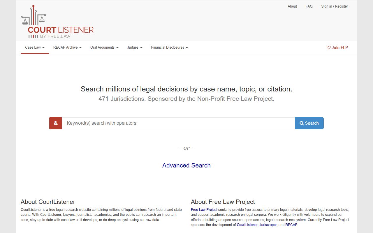 Lake County court records CourtListener legal research source