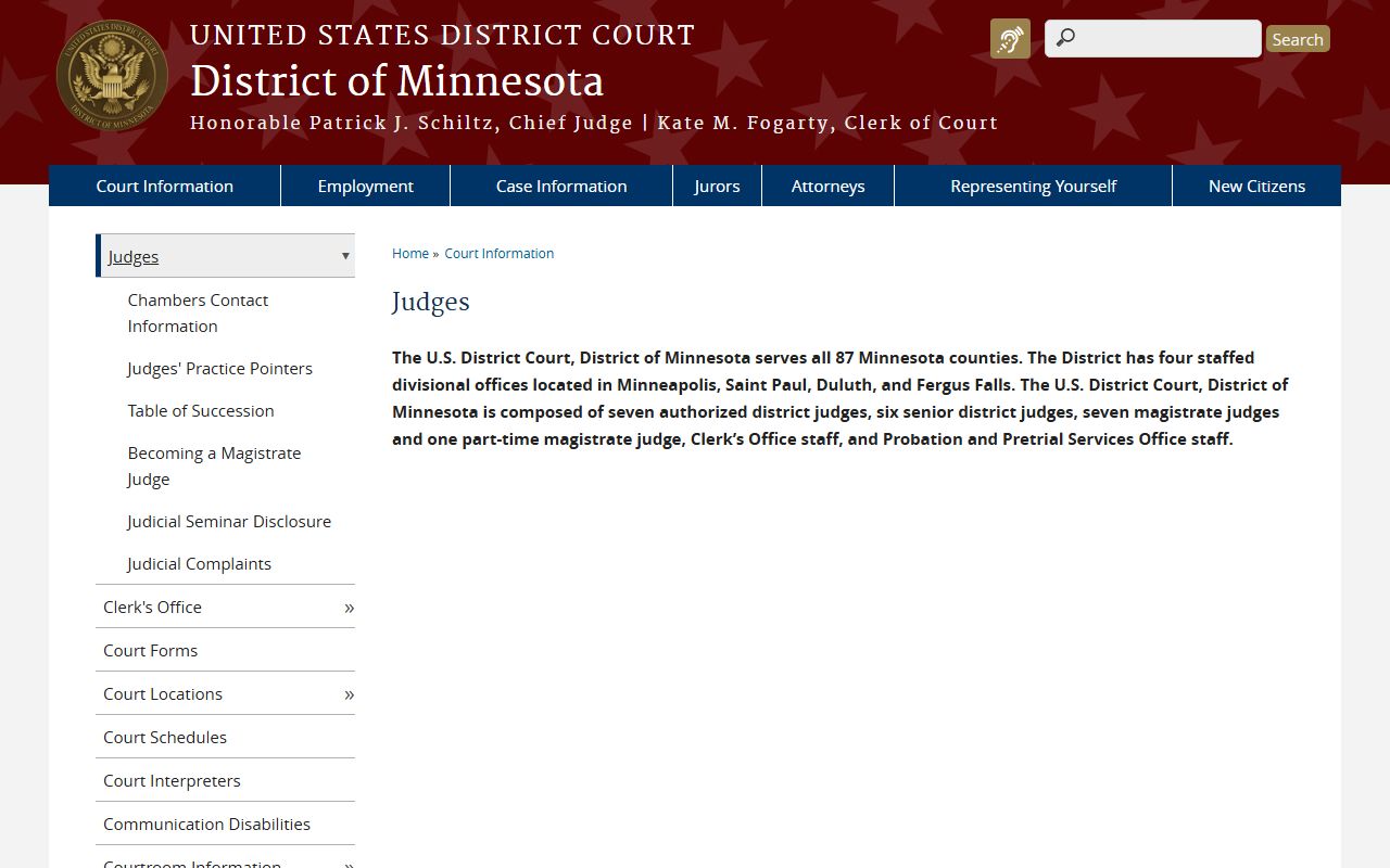 Lake County court records District of Minnesota judges source