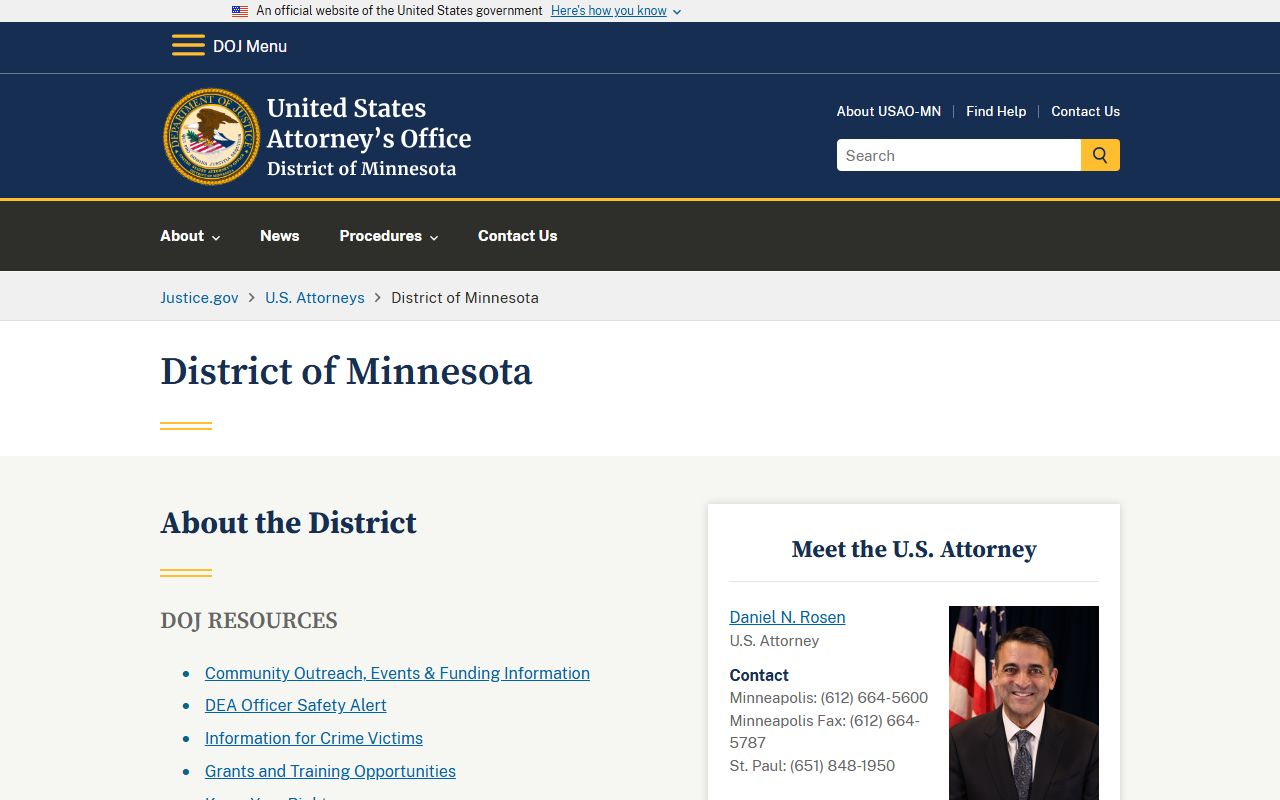 Lake County court records U.S. Attorney Minnesota source
